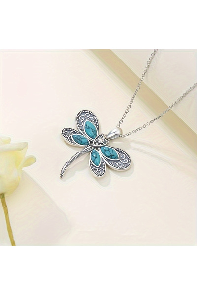 Choice قلادة بتصميم بسيط وأنيق على شكل يعسوب، قطعة واحدة، مناسبة للرجال والنس...