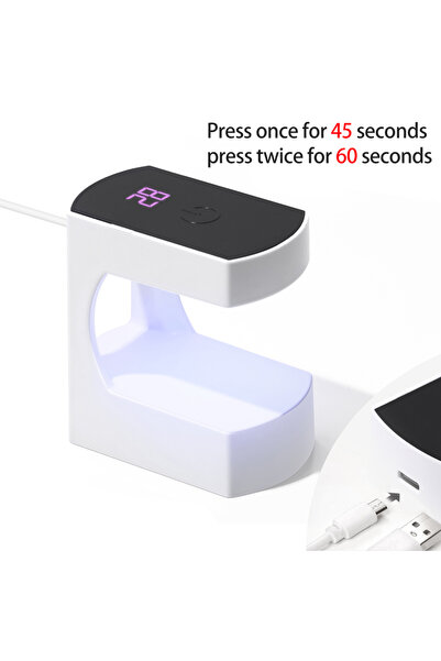 Choice مجفف أظافر ذكي بشاشة لمسية من لولا، يعمل بمنفذ USB، مصباح تجفيف طلاء ا...