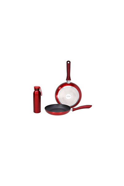 Tognana Shiny Red Cookware & Eco Bottle Set – 3 Pcs