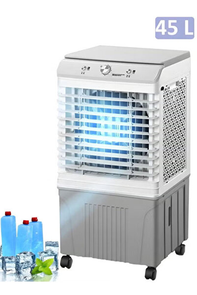 Cady One مبرد هواء صحراوي 45لتر، مكيف صحراوي محمول بخزان مياه كبير ومروحة مكيف بـ 3 سرعات قابلة للتغيير