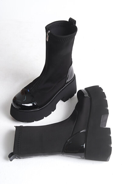 DELSOLERA Women's Flat Elastic Stretch Daily Comfortable Stylish Boots