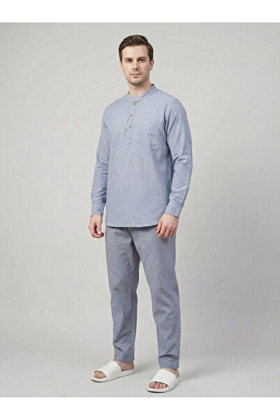 ALVİSTA Men's Hajj Umrah Suit 100% Cotton