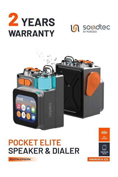 porodo Soundtec Pocket Elite Bluetooth Speaker & Dialer
