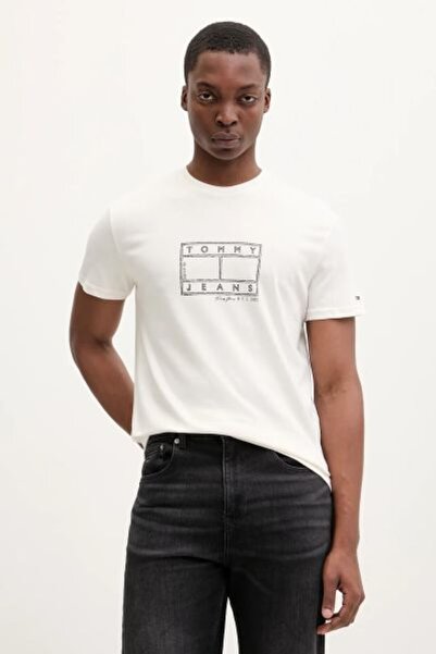 Tommy Hilfiger Erkek TJN Regular Center Flag T-shir