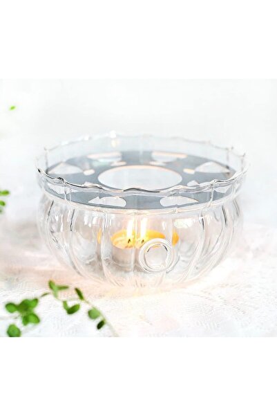 cc bin shihon Ribbed glass teapot heating base