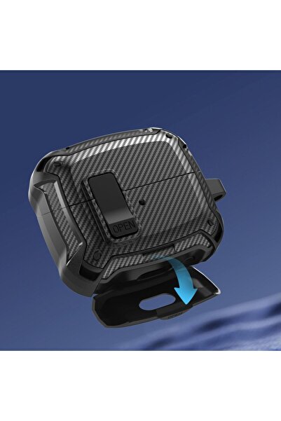 UnDePlus Samsung Galaxy Buds 3 FE / Buds 3 Pro / Buds 3 ile uyumlu Kılıf Kilitli Açma Kapama Koruyucu Kapak