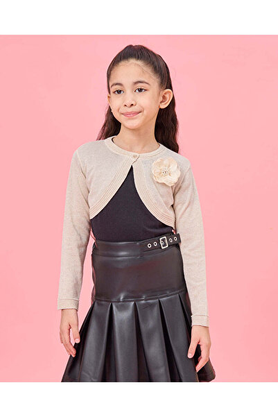 REDTAG بوليرو ذهبي لوركس للبنات مع صدرية