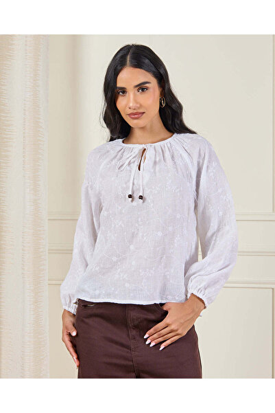 REDTAG Women White Casual Blouse