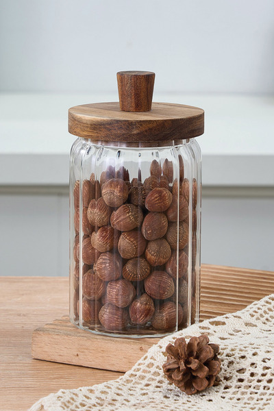 welcomein 700 ml Akasya Kapaklı Cam Kavanoz Saklama Kabı Pinterest Tasarım Er...