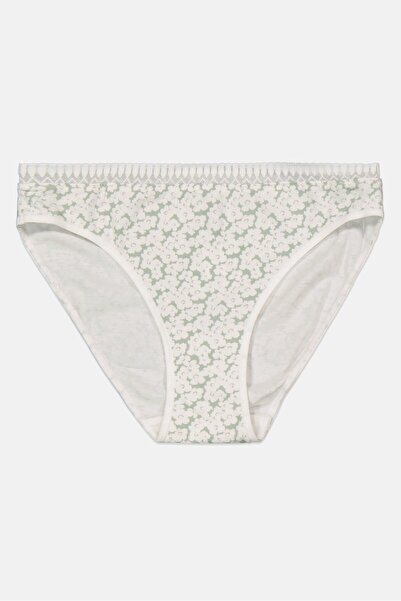 Etam سروال داخلي نسائي مطبوع عليه زهور من Happily Slip، باللون الأبيض