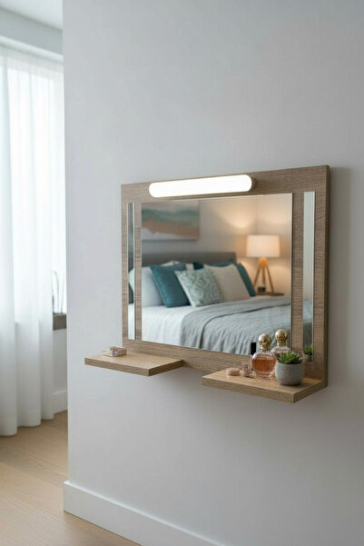 Moemi Makyaj Aynası Duvar Aynası Lavabo Aynası Dekor Ayna 60x45cm Salon Aynas...