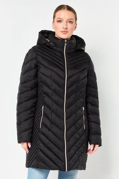 Michael Kors Women Quilted Puffer Jacket, Black