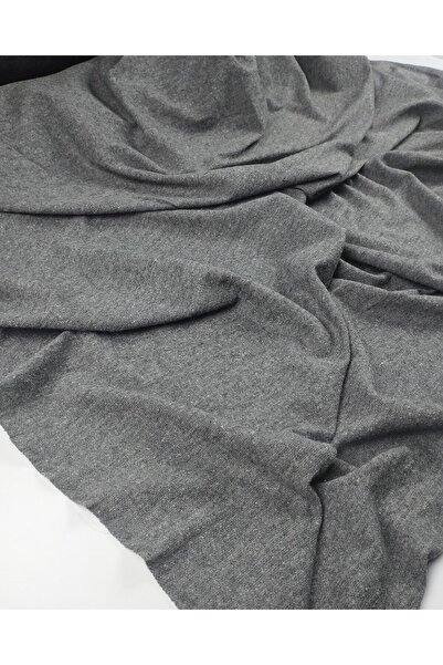 Kumaş Parça Gri Kırçıllı Triko Kumaş En: 160 cm