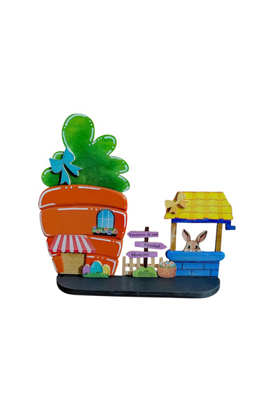 HandmadeDomideco Decorațiune de Paște din lemn