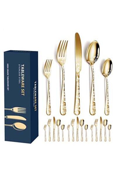 Arabest Unique Pattern Design Set, Stainless Steel Flatware Set