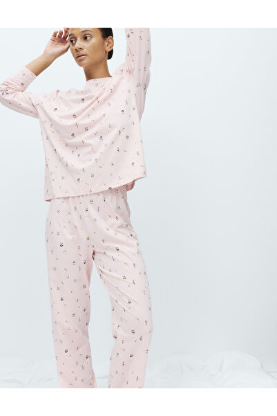 Marks & Spencer %100 Pamuklu Baskılı Pijama Takımı