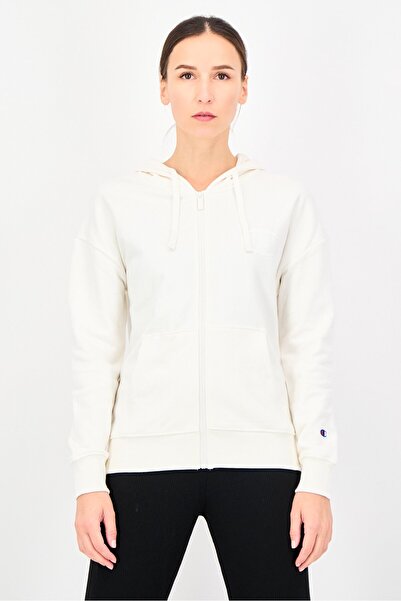 Champion Women Sportswear Fit Long Sleeve Outdoor Sweatshirt, Off White