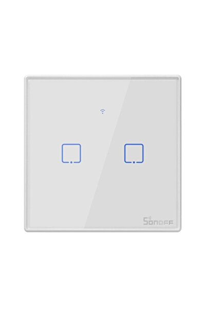 Sonoff Intrerupator dublu aplicat touch tip telecomanda cu doua canale radio ...
