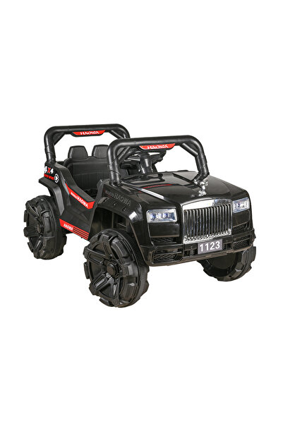 Kiko RECHARGEABLE CAR 2 Battery 6 V -2 Motor with RC-Black