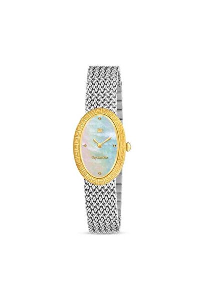 Guy Laroche Emma White Mother-of-pearl Dial Silver Metal Bracelet Analog Watc...