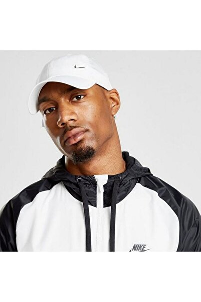 Nike Unisex Spor Kasket Şapka Dri-FIT Club Cap Metal Swoosh Beyaz FB5372-100