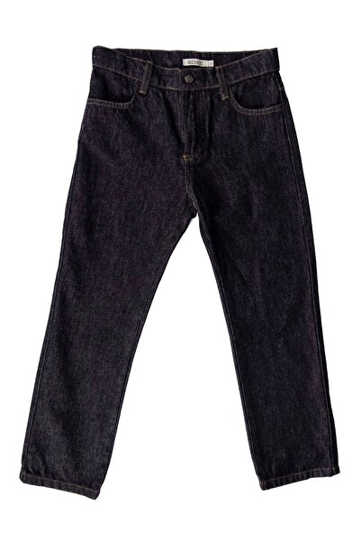 Ozmoz By Mukadder Özden 100% Cotton Denim Black Boy's Trousers