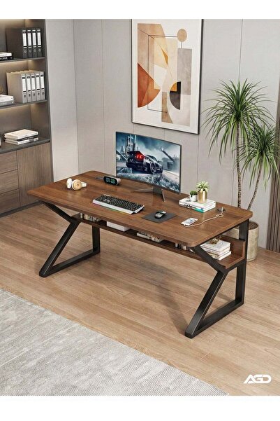 AGD مكتب كمبيوتر للألعاب على شكل حرف K، مكتب كمبيوتر بطول 100 سم، مكتب منزلي ...