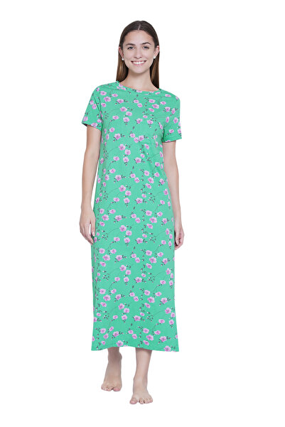 LAUREN SMITH Casual Printed Nightdress Light Green