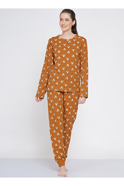 LAUREN SMITH Women's Pajama Set Full Sleeve Top with pants 2 Piece Sleepwear Cotton Ladies Soft Pjs Lounge Set