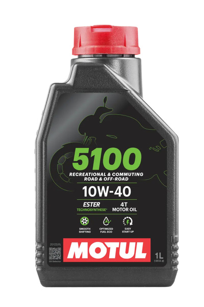 Motul 5100 10W-40 4T Orjinal Bayi Belgeli Karekodlu 2025 Üretim