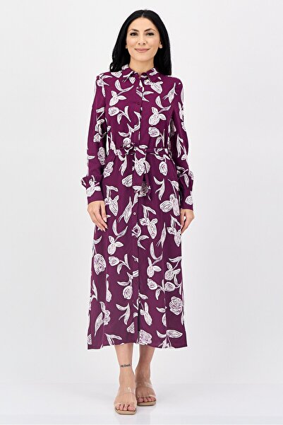 Kathy Ireland Women Allover Print Midi Dress, Multicolor