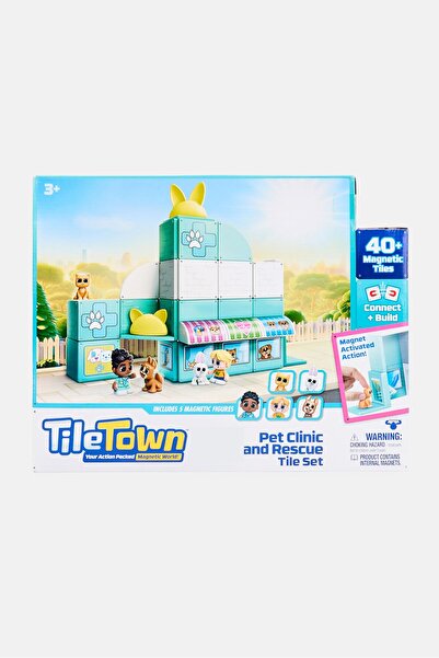 Moose Toys مجموعة بناء بلاط عيادة الحيوانات الأليفة ومراكز الإنقاذ