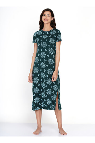 LAUREN SMITH Casual Printed Nightdress Light Green