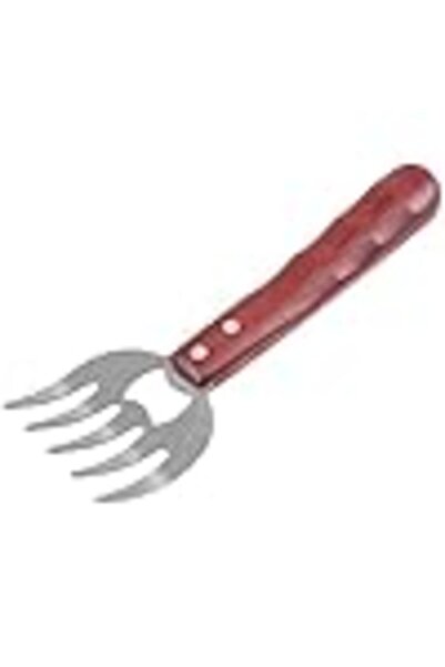 Arabest أداة تقسيم اللحم، شوكة تقطيع اللحم بمقبض خشبي، أدوات شواء للبوفيه