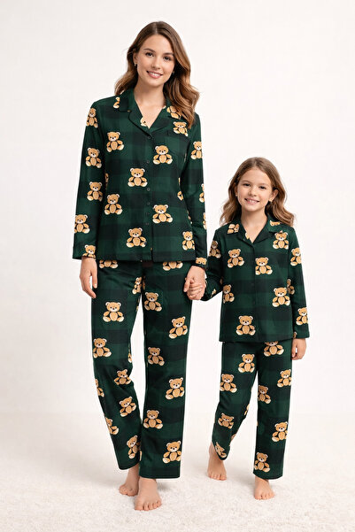 Free Beka Combinație de pijamale pentru mamă și fiică, cu mâneci lungi, cu na...