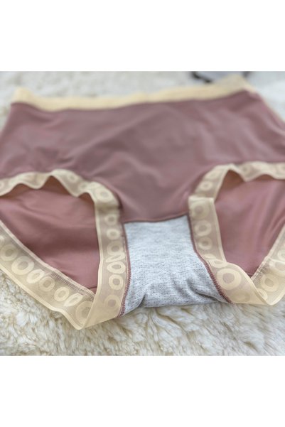 Elaram High-Waisted Satin-Look Women's Panties – Soft Texture, Everyday Comfort