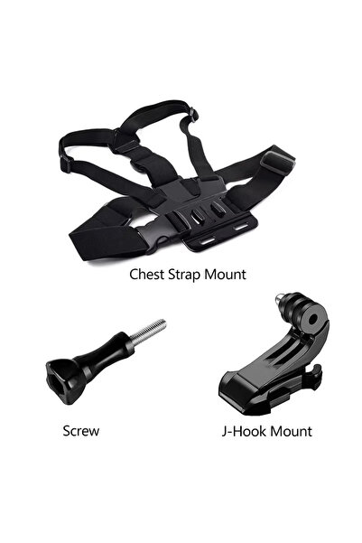 Choice Chest Mount 3-in-1 All-in-One Action Camera Accessories Kit Head Strap Chest Strap Mount Adjustable