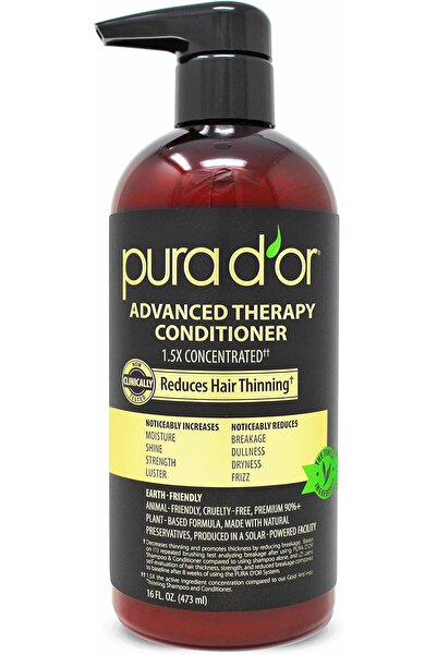 Pura D'or بلسم علاجي متطور - يزيد من ترطيب الشعر وقوته وكثافته وملمسه، خالٍ م...
