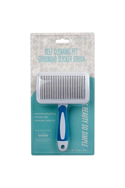 Yingte Sustalı Wire End Comb 92212.04 Medium Blue: Dog Cat Knot Detangler, Ha...
