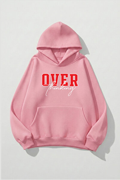 uyguntarz Unisex-Hoodie-Sweatshirt mit weicher Textur und Over-Thinking-Print...