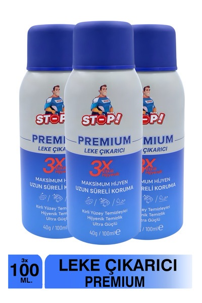 STOP Forte 3'lü Leke Çıkarıcı 100 ml - Seyahat Boy (Aerosol İçerikli)