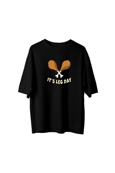 CANDLEMASTORE It's Leg Day - Oversized T-Shirt