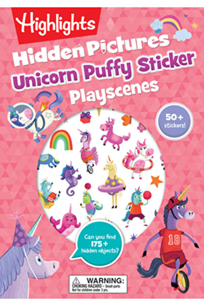 Highlights Pr Unicorn Imagini Ascunse Autocolante Pufoase Scene de Joc