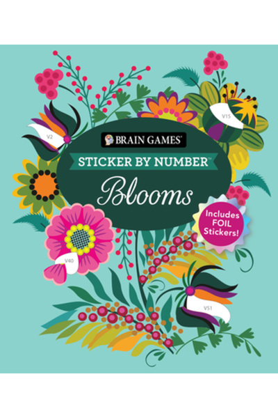 Pubn Intl Jocuri Creiere - Autocolant după număr: Înflorituri: Include autoco...