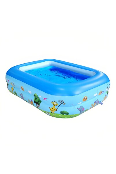 Sumkyle Inflatable Swimming Pool for Kids and Adults, 150x90x45CM Foot Pump Included