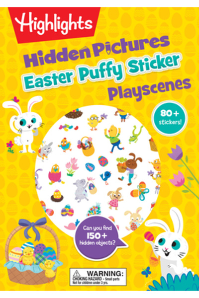 Highlights Pr Autocolante pufoase cu imagini ascunse de Paște, scene de joacă