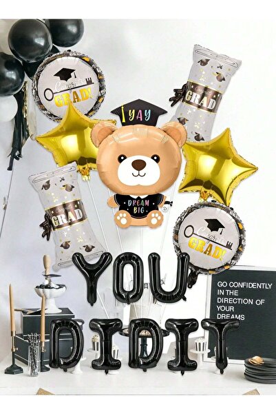 Generic Graduation Balloons Set of 15 pieces