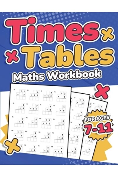 Ingspark Caiet de exerciții de matematică pentru copii cu vârste între 7 și 11 ani, caiet de activități pentru înmulțirea cu 100 de înmulțiri, exerciții de matematică cu tabla înmulțirii