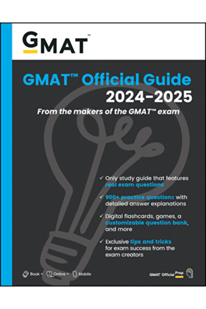 Wiley Ghidul oficial GMAT 2024-2025: Carte + Bancă de întrebări online