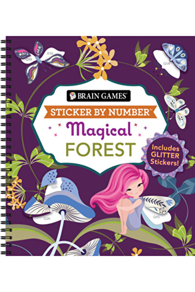 Pubn Intl Jocuri Creiere - Autocolant după număr: Pădure Magică: Include auto...